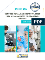 Curso - Control de Calidad Microbiológico para Medicamentos y Dispositivos Médicos