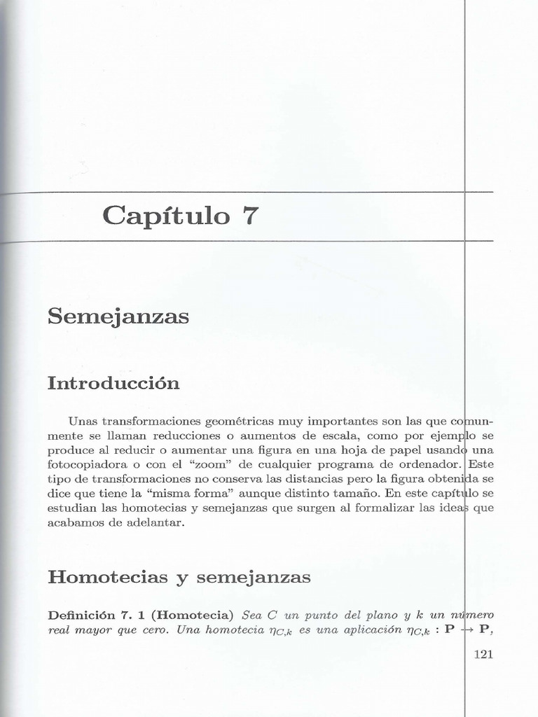 T7 Semejanzas PDF Triángulo Geometría Elemental