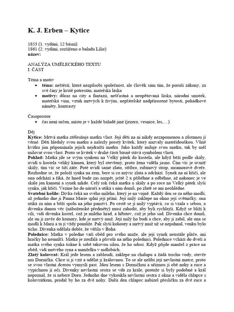 K j erben kytice pdf