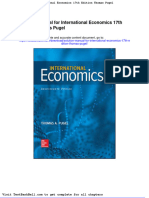 Solution Manual For International Economics 17th Edition Thomas Pugel