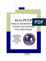 Guía PUCP para el registro y el citado de fuentes documentales
