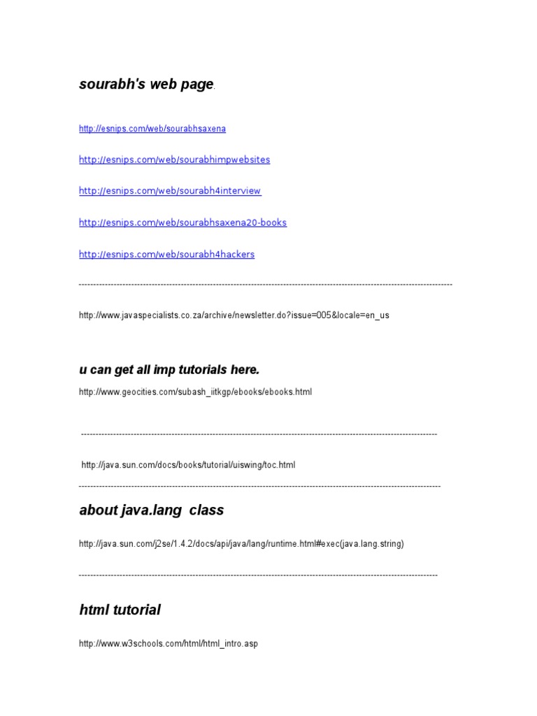 Essential Web Development Resources | PDF