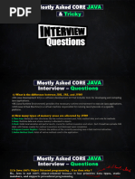 Core Java Interview Ques