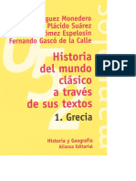 Historia Del Mundo Clásico A Través de Sus Textos. 1. Grecia - Es Cult Dominguez Monedero, Adolfo & - Historia Del Mundo Clasic