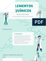 Presentación Trabajo de Química y Ciencia Ilustraciones Moléculas Verde Turquesa