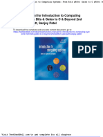 Solution Manual For Introduction To Computing Systems From Bits Gates To C Beyond 2nd Edition Yale Patt Sanjay Patel