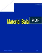 13.1 Material Balance