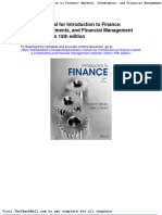 Solution Manual For Introduction To Finance Markets Investments and Financial Management Melicher Norton 15th Edition