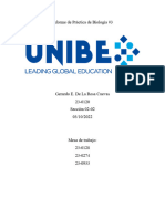 Informe de Práctica 3 de Biología Gerardo de La Rosa