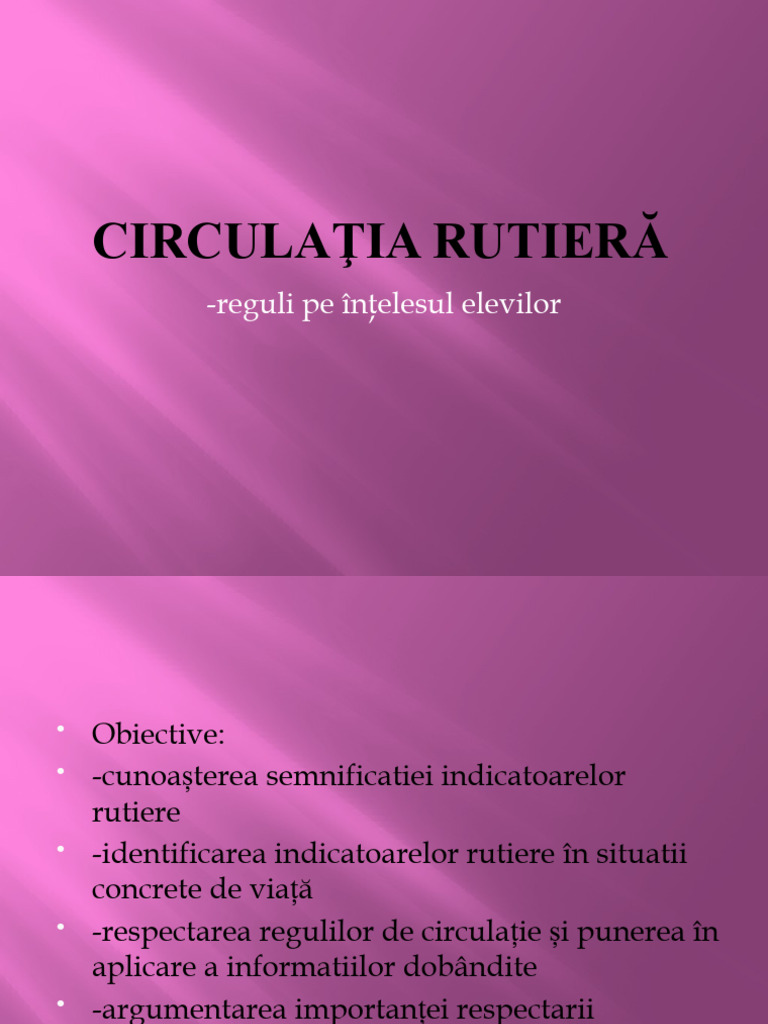 Educatie Rutiera | PDF