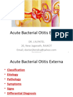 Bacterial Otitis Externa