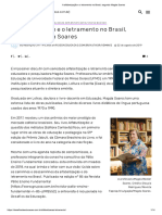 A Alfabetização e o Letramento No Brasil, Segundo Magda Soares