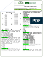 Avaliação Parcial de Matematica - N2