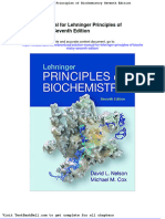 Solution Manual For Lehninger Principles of Biochemistry Seventh Edition