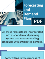 Forecasting and Demand Planning