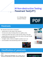 MM105301MM Non-Destructive Testing: Liquid Penetrant Test (LPT)