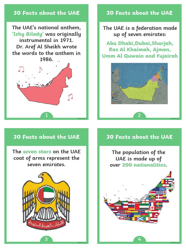 30 Fun Facts About the UAE | PDF | United Arab Emirates