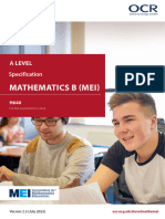 Specification Accredited A Level Gce Mathematics B Mei h640