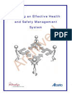 Designing and Implementing An Effective Health and Safety Management System