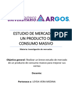 VERA MEDINA LEYDA Proyecto INVESTIGACIÓN DE MERCADOS Entrega 1