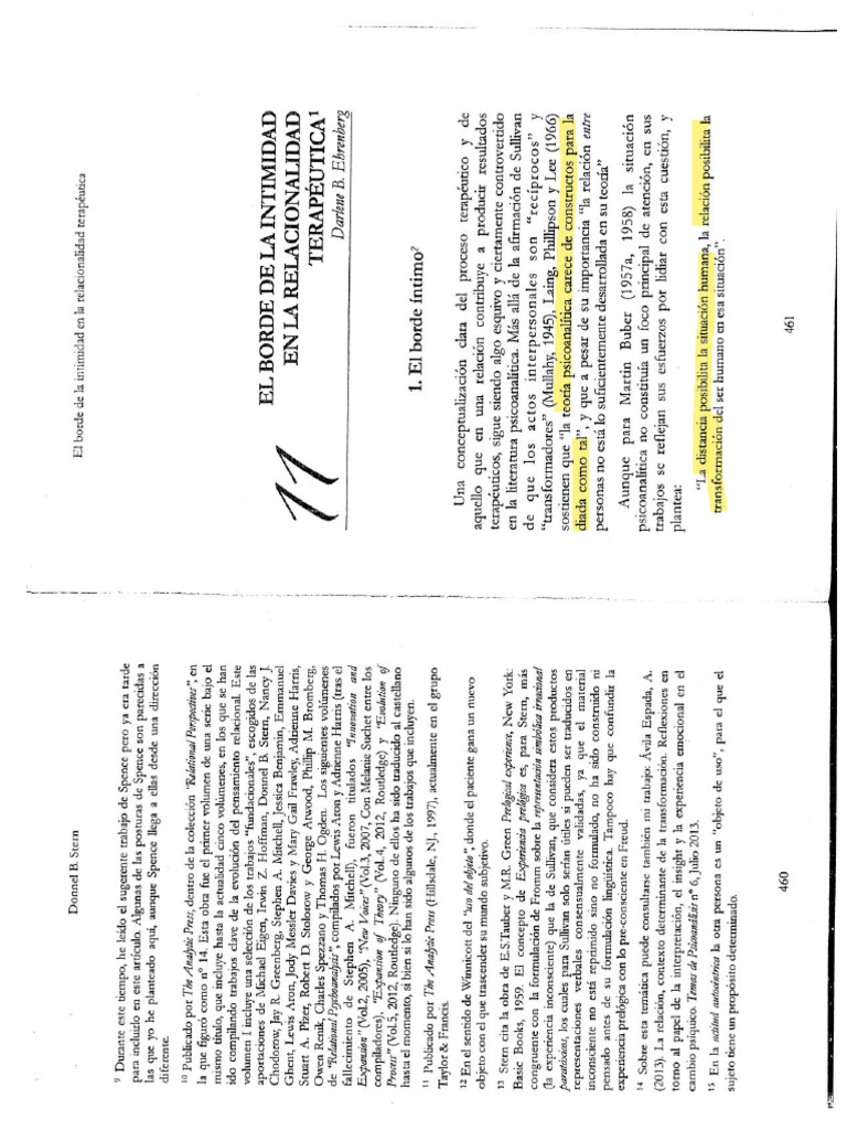 El Borde de La Intimidad (Ehrenberg) PDF