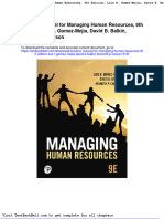 Solution Manual For Managing Human Resources 9th Edition Luis R Gomez Mejia David B Balkin Kenneth P Carson 519