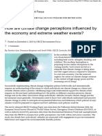 OECD - How Are Climate Change Perceptions Influenced by The Economy and Extreme Weather Events
