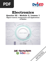 STE Electronics10 Q3 Mod2 Lesson1-SignalControl, ComponentsandApplicationsofRadio