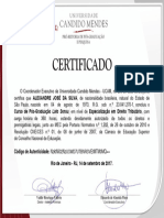 Certificado UCAM Frente