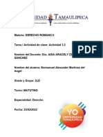 Emmanuel Martinez 2LD - DERECHO ROMANO II ACTIVIDAD 3.2