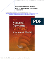 Solution Manual For Olds Maternal Newborn Nursing Womens Health Across The Lifespan 9 e 9th Edition 0133073777