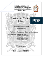 Elementos para La Planeación de Formación Cívica y Ética