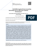 Attitudes and Soft-Skills Acquired From Accounting Internship Does It Affect The Academic Performance?