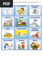 Quadro de Rotina Tea Educacao Infantil Com Cards | PDF