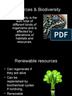 Resources & Biodiversity