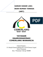 Anggaran AD ART Yayasan Cemerlang