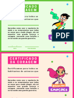 Certificado Da Coragem