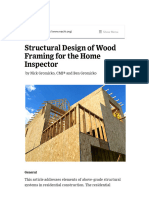 Structural Design of Wood Framing For The Home Inspector - InterNACHI®