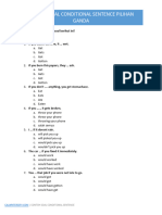 Conditional Sentence Pilihan Ganda
