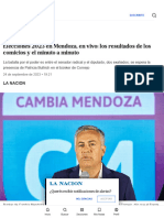 Algunos Portales Mendocinos Ya Anticiparon A Su Ganador para Las Elecciones Provinciales - LA NACION