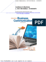 Test Bank For Excellence in Business Communication 10 e 10th Edition 0133034070