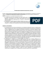 Contrato de Prestación de Servicios Educativos San Francisco de Sales 2023 - 2024