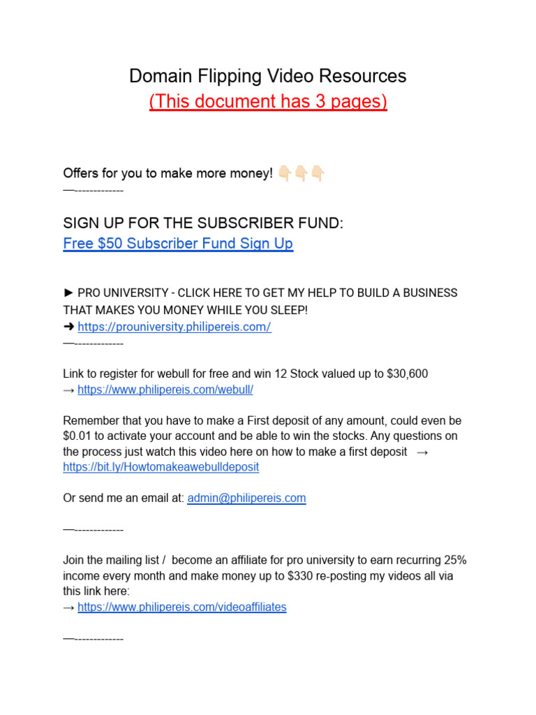 Domain Flipping Guide & Resources | PDF