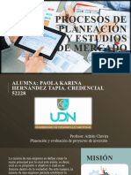 Procesos de Planeación y Estudios de Mercado