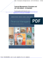 Test Bank For Financial Management Principles and Applications 12 e 12th Edition 0133423824