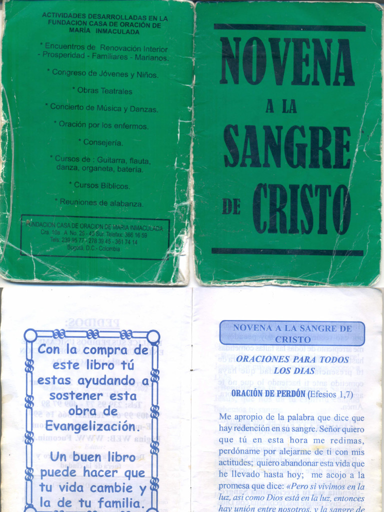 Novena Sangre De Cristo Pdf