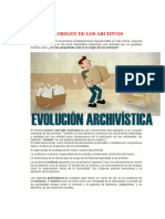 El Origen de Los Archivos