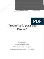 Problemario para 2do Parcial