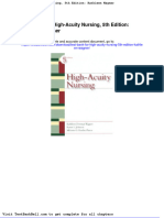 Test Bank For High Acuity Nursing 5th Edition Kathleen Wagner
