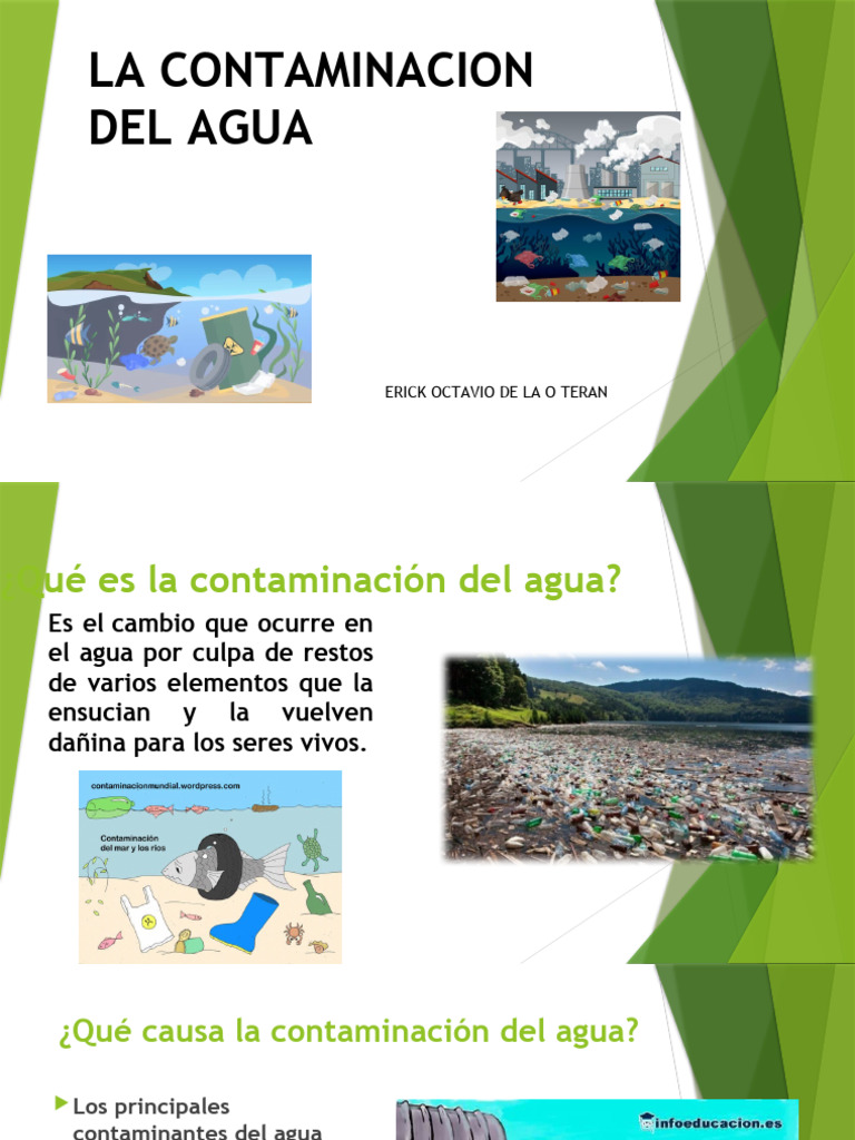 Qué Es La Contaminación Del Agua | PDF